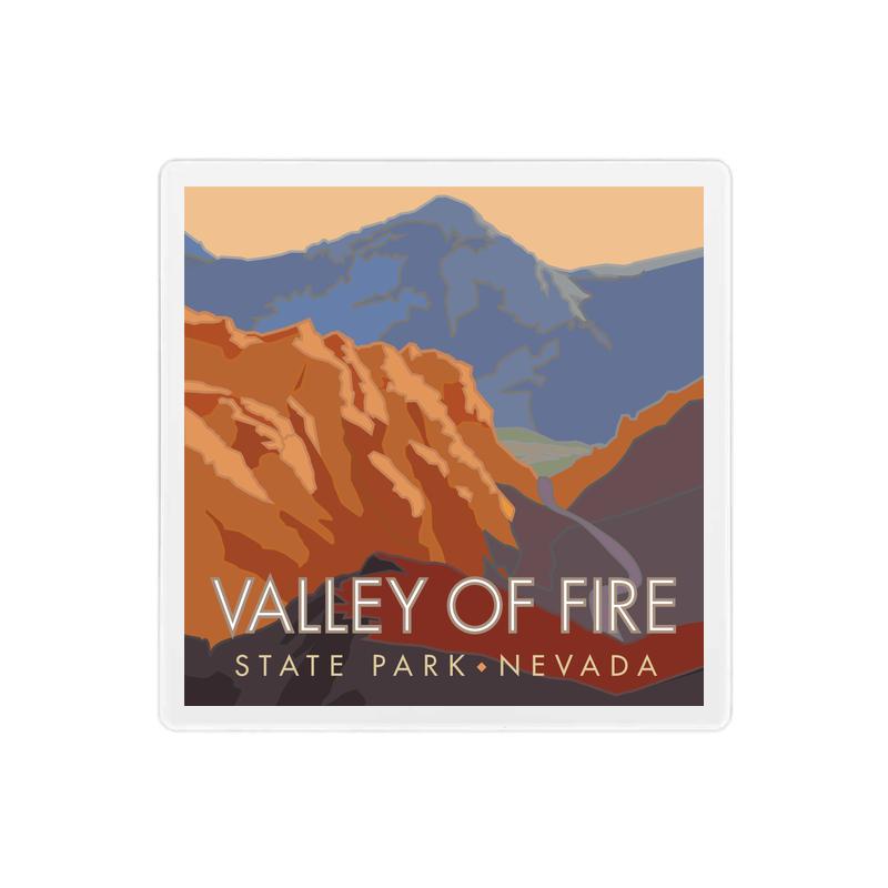 Valley of Fire, Nevada - 4" x 4" Sandstone Coaster
