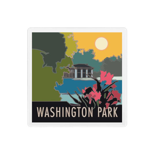 Washington Park, Denver, Colorado - 4" x 4" Sandstone Coaster