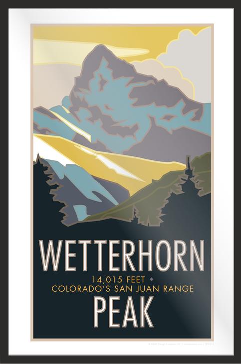 Wetterhorn Peak, Colorado - Colorado 14er - Poster