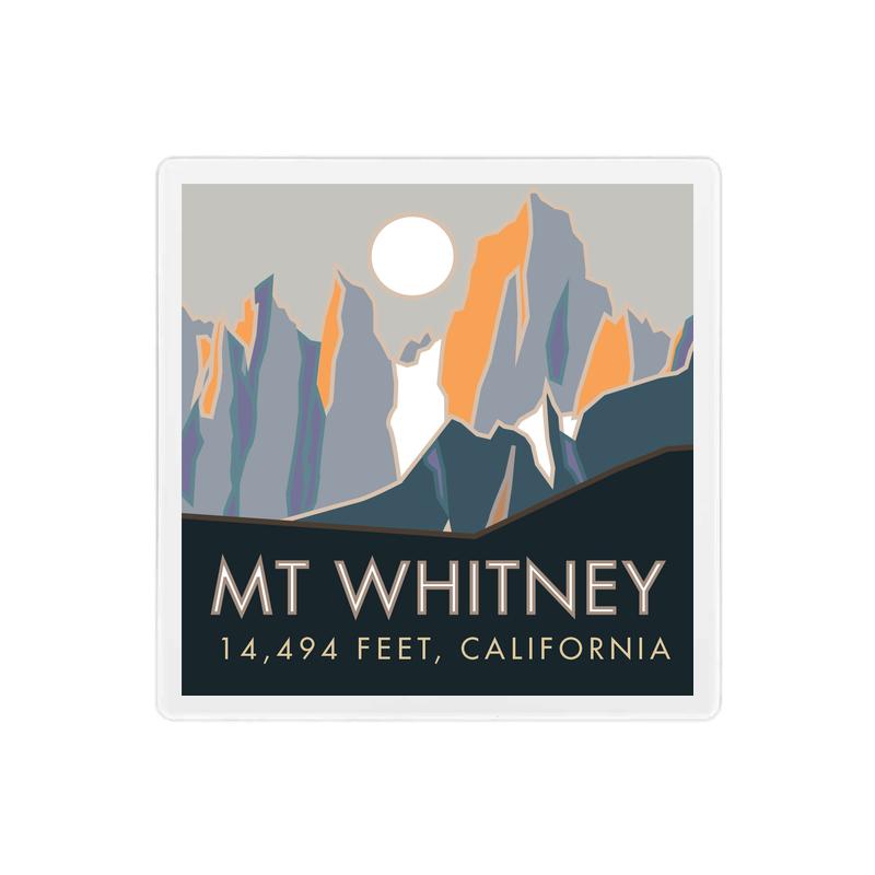 Mt. Whitney, California - 4" x 4" Sandstone Coaster