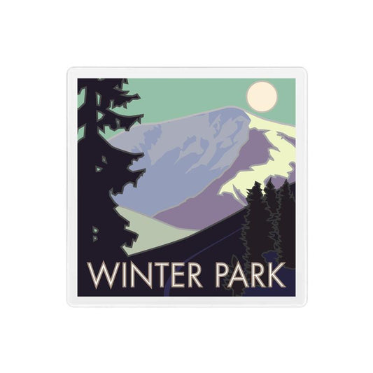 Winter Park, Colorado - 4" x 4" Sandstone Coaster