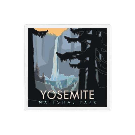 Yosemite National Park (Bridalveil Falls) - 4" x 4" Sandstone Coaster