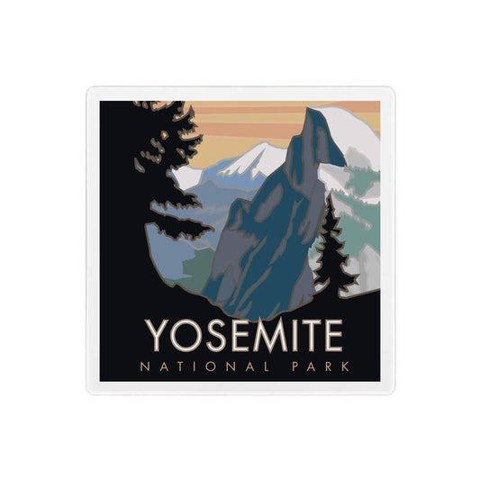 Yosemite National Park (Glacier Point View) - 4" x 4" Sandstone Coaster