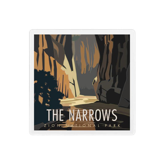Zion National Park (The Narrows), Utah - 4" x 4" Sandstone Coaster