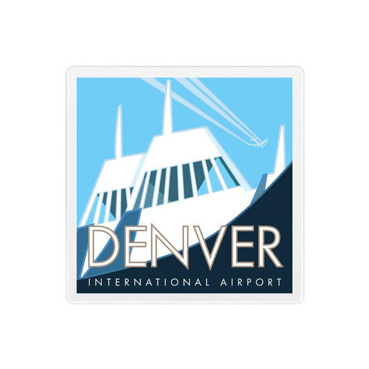 Denver International Coaster - 4" x 4" Sandstone Coaster
