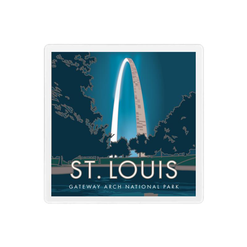 St Louis Gateway Coaster - 4" x 4" Sandstone Coaster