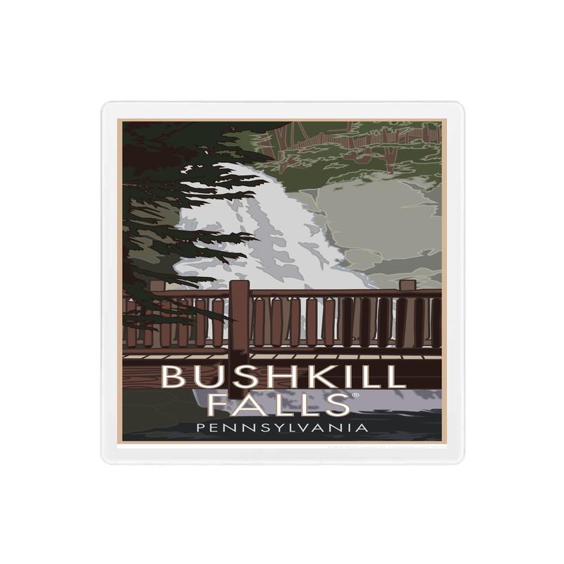 Bushkill Falls Coaster - 4" x 4" Sandstone Coaster