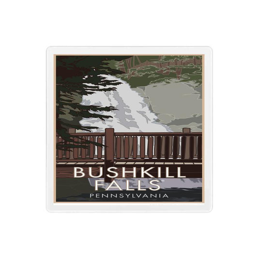 Bushkill Falls Coaster - 4" x 4" Sandstone Coaster