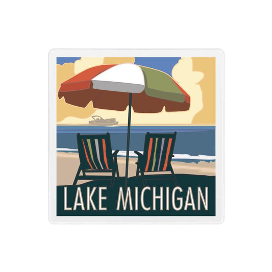Lake Michigan Coaster - 4" x 4" Sandstone Coaster