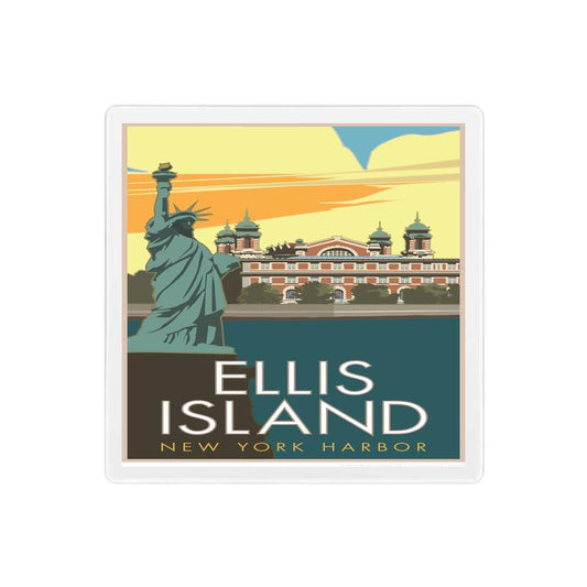 Ellis Island Coaster - 4" x 4" Sandstone Coaster