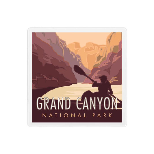 Grand Canyon Kayak - 4" x 4" Sandstone Coaster
