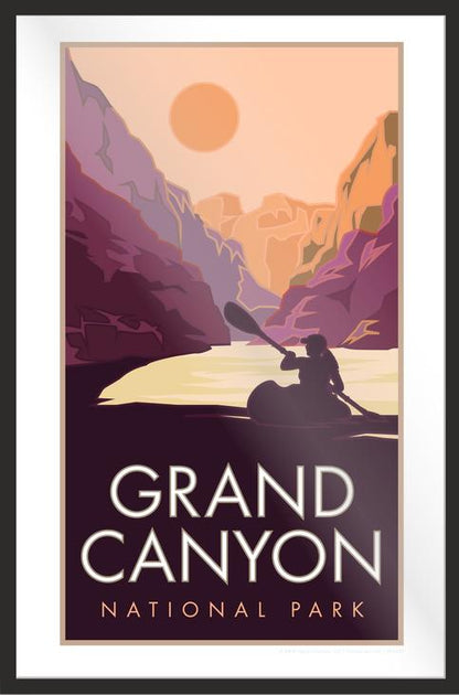 Grand Canyon Kayak - Poster