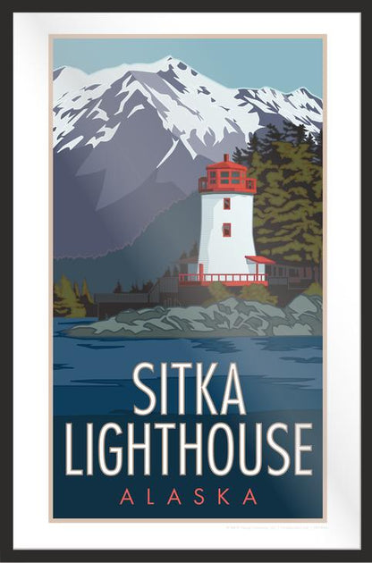 Sitka Light House - Poster
