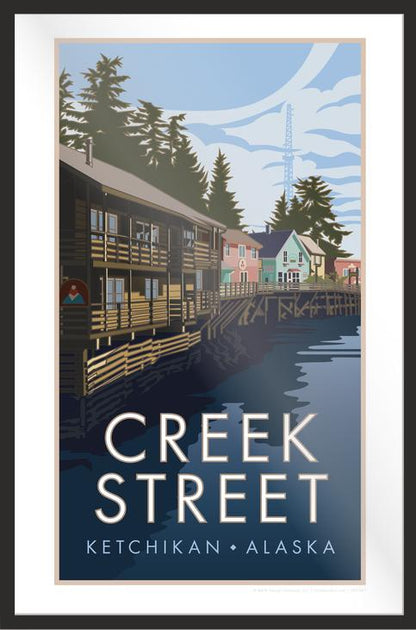 Creek Street Ketchikan Alaska - Poster