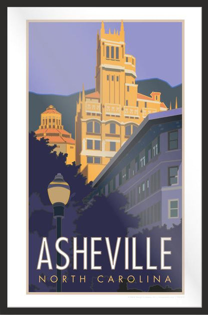 Downtown Ashville - Poster