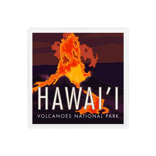 Hawaii Volcanoes Coaster - 4" x 4" Sandstone Coaster