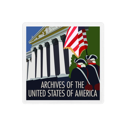 National Archives Coaster - 4" x 4" Sandstone Coaster