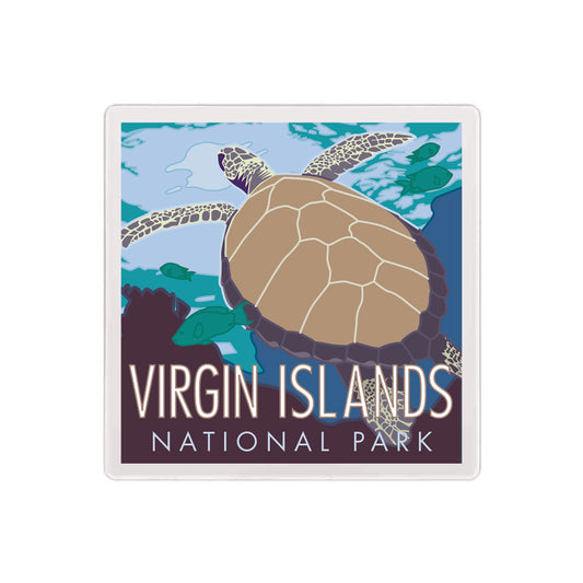 US Virgin Islands National Park Coaster - 4" x 4" Coaster