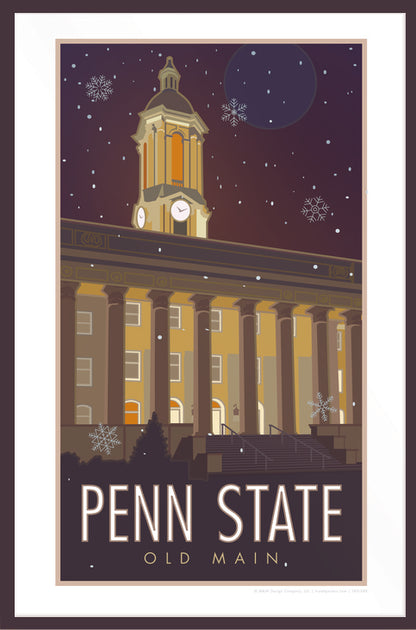 Penn State Old Main Campus - Poster