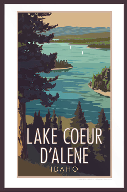 Lake Coeurd'alane - Poster