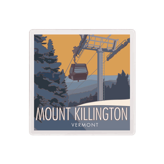 Mount Killington Coaster - 4" x 4" Sandstone Coaster