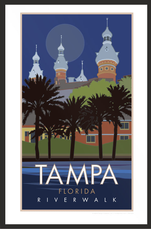 Tampa River Walk - Poster