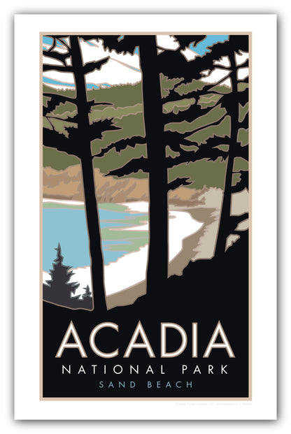 Acadia National Park, Sand Beach, Maine - Poster