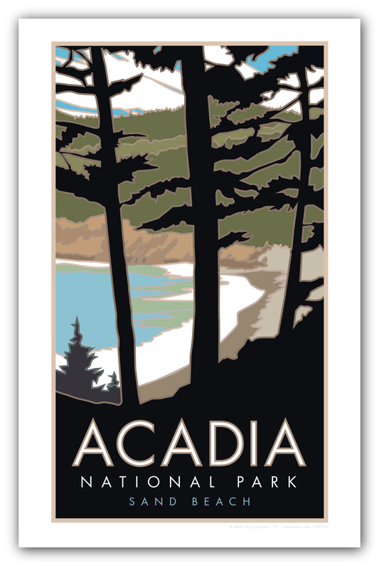 Acadia National Park, Sand Beach, Maine - Poster