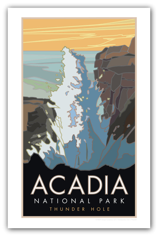 Acadia National Park, Thunder Hole, Maine - Poster