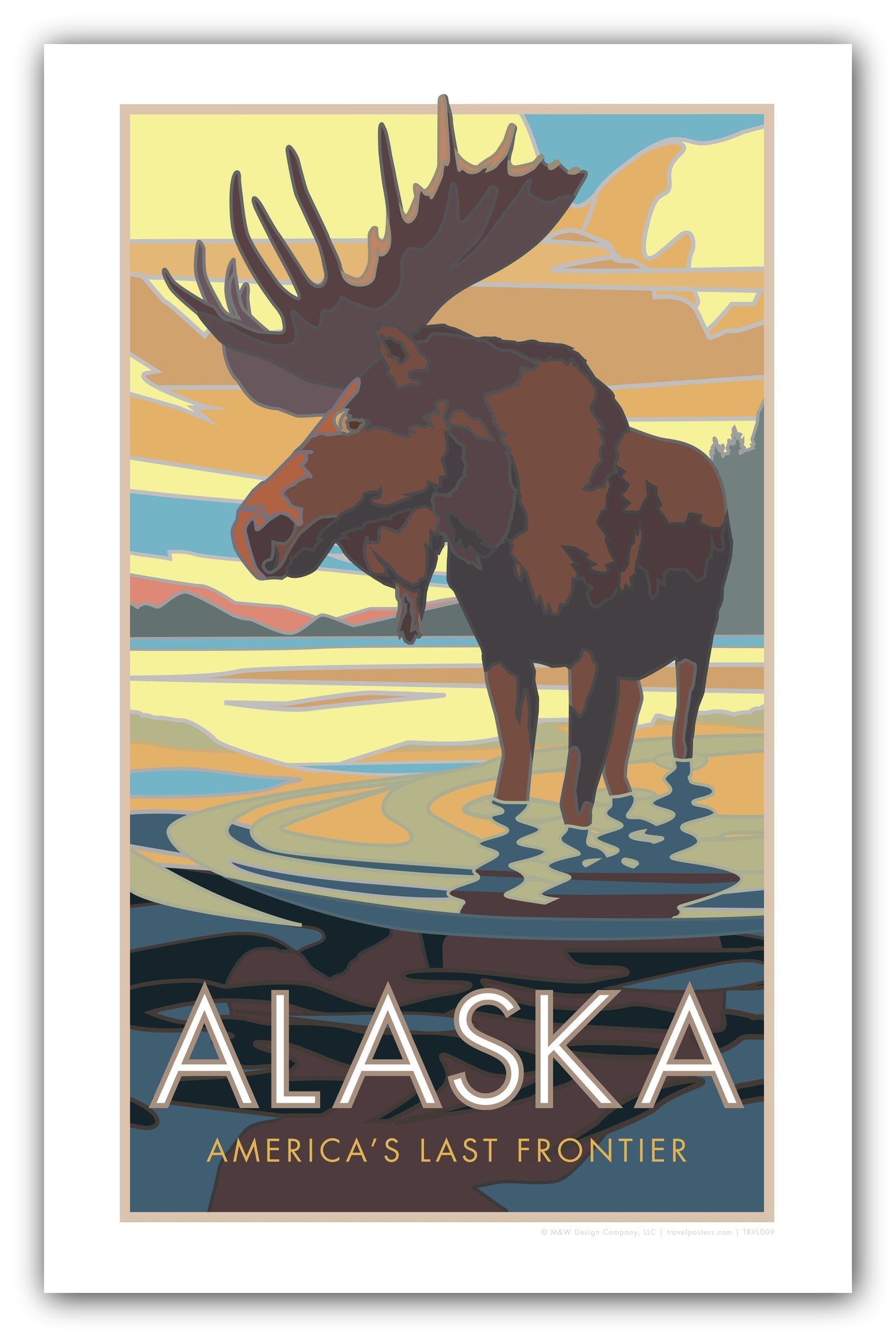 Alaska National Parks, Moose View Poster