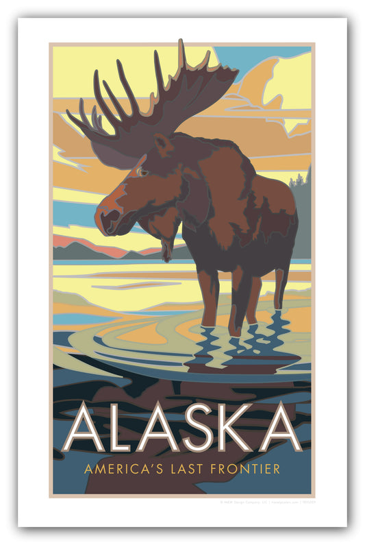 Alaska National Parks, Moose View Poster