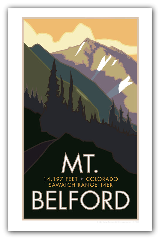 Mt. Belford, Colorado - Colorado 14er - Poster
