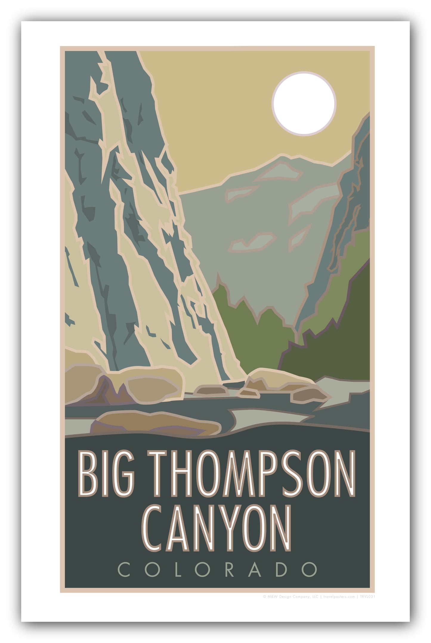 Big Thompson Canyon, Colorado - Poster