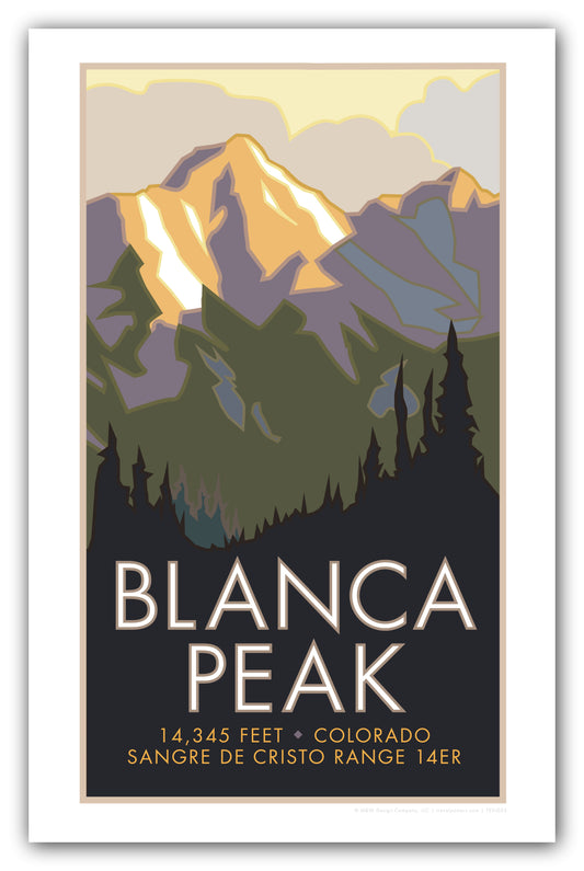 Blanca Peak, Colorado - Colorado 14er - Poster