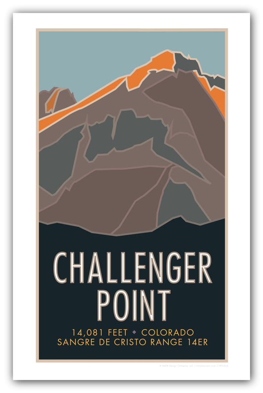 Challenger Point, Colorado - Colorado 14er - Poster