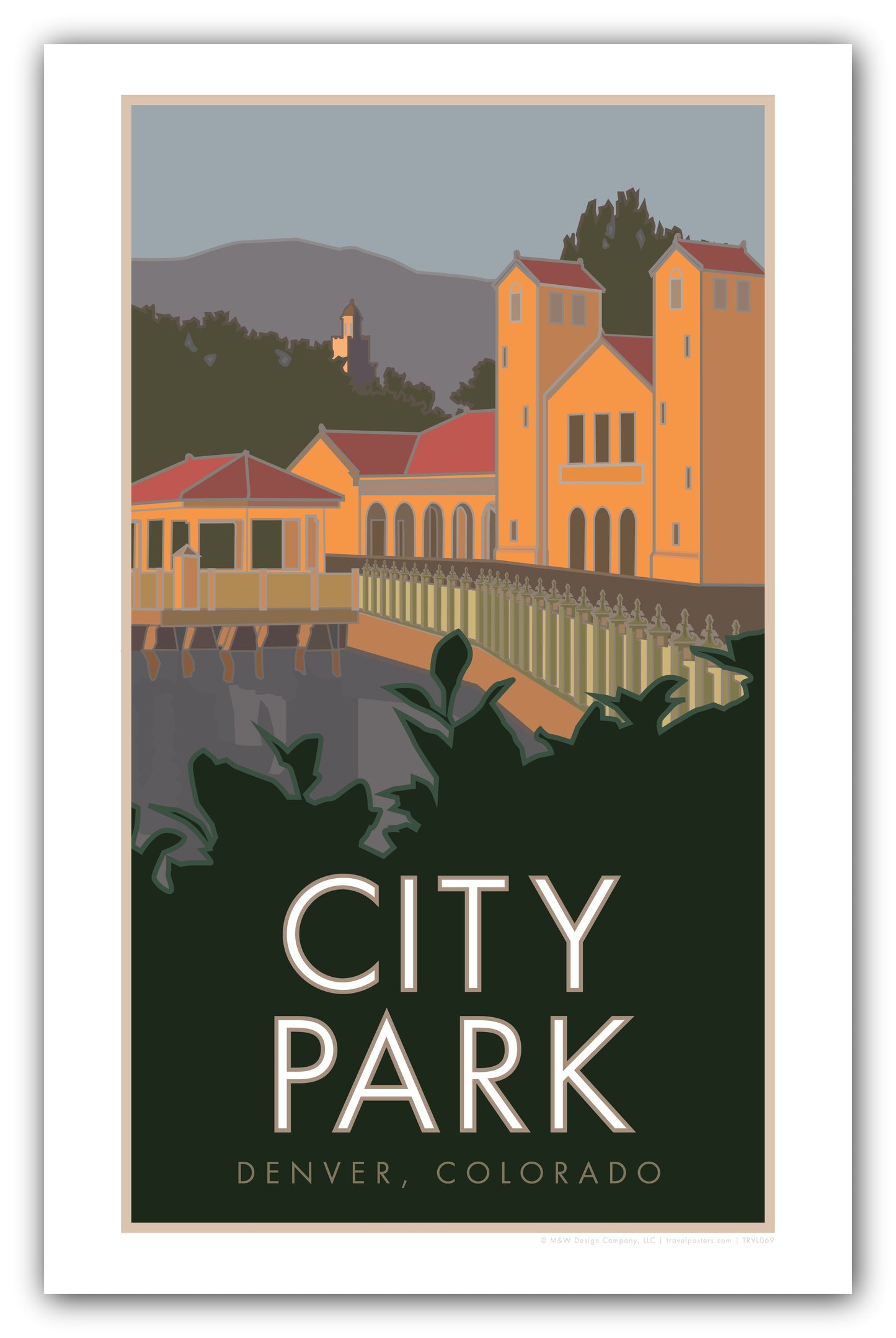 City Park, Denver, Colorado - Poster