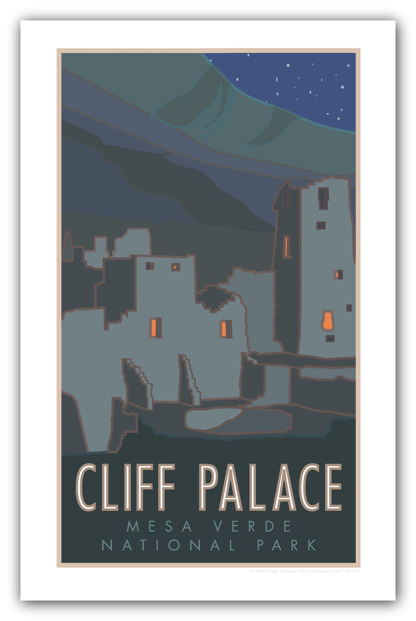 Cliff Palace, Mesa Verde National Park, Colorado - Poster