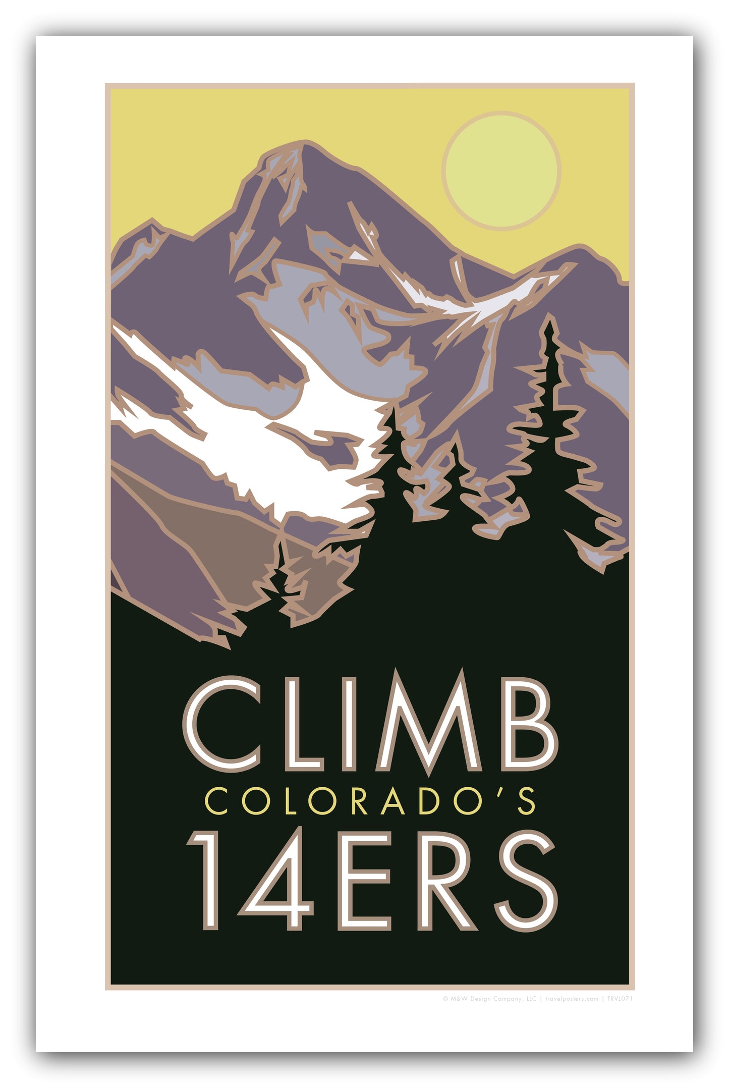 Climb Colorado's 14ers - Poster