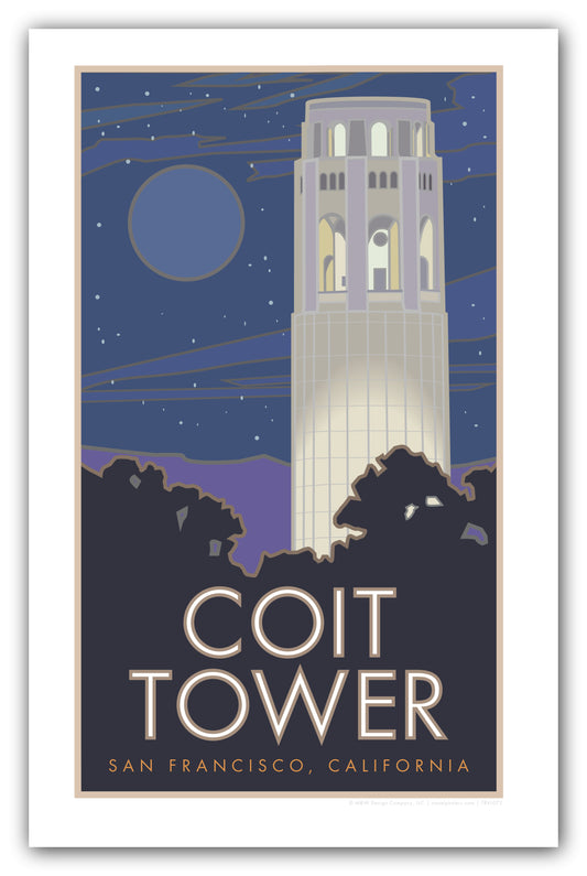 Coit Tower, San Francisco, California - Poster