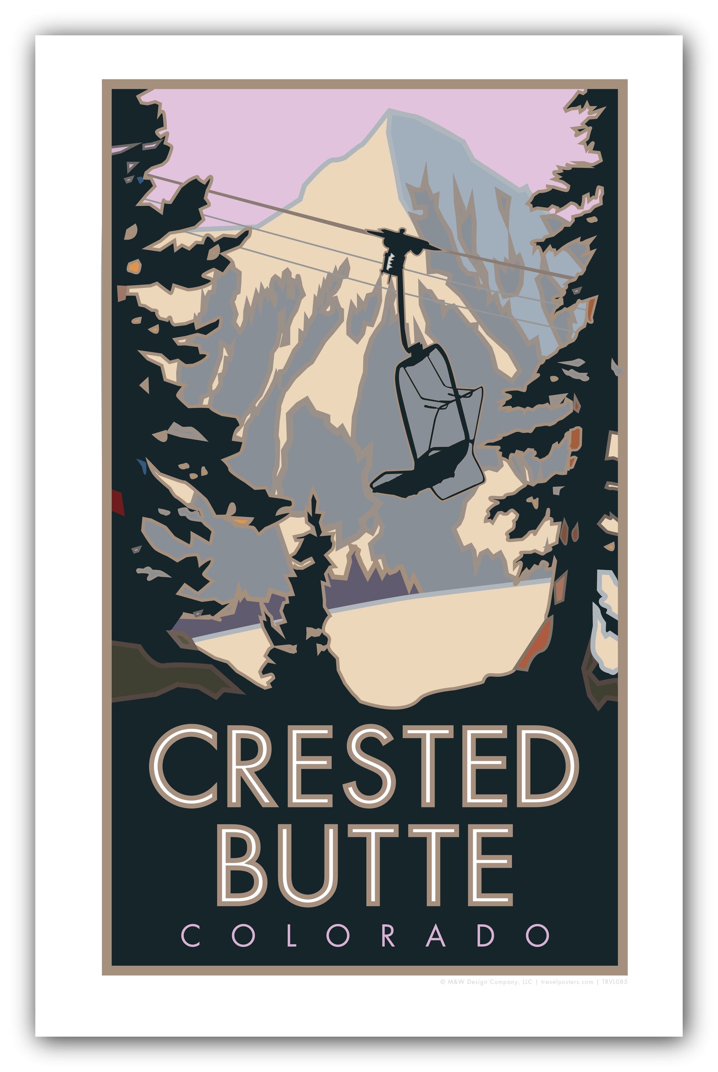 Crested Butte (Winter), Colorado - Poster