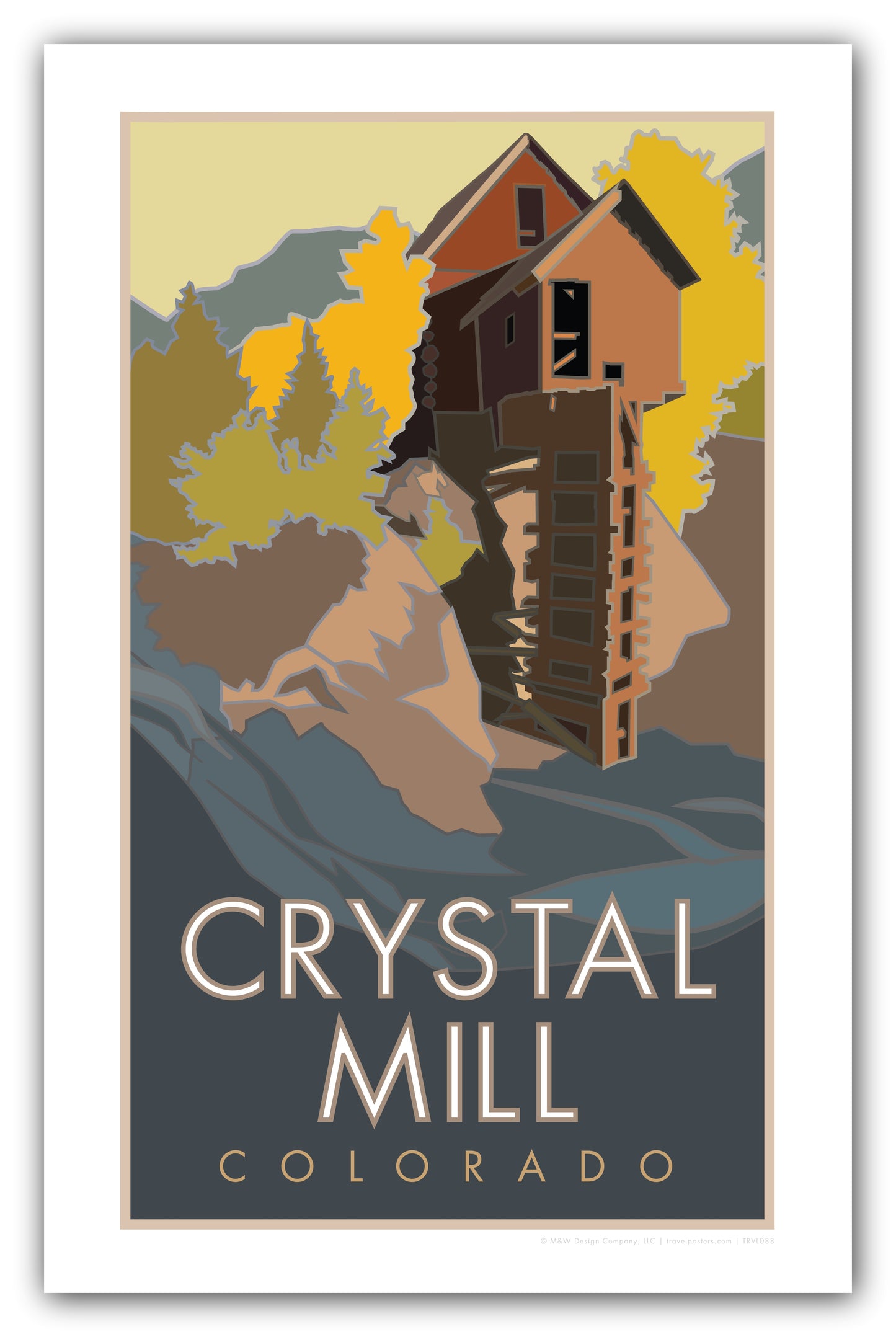 Crystal Mill, Colorado - Poster
