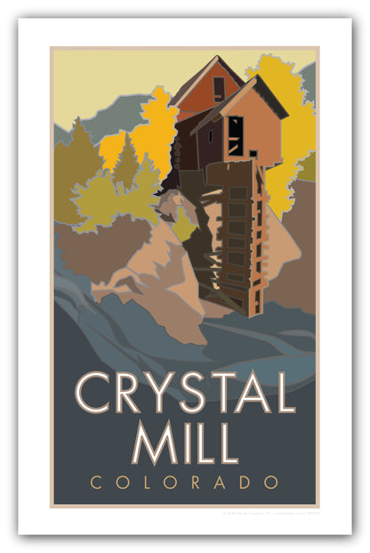 Crystal Mill, Colorado - Poster