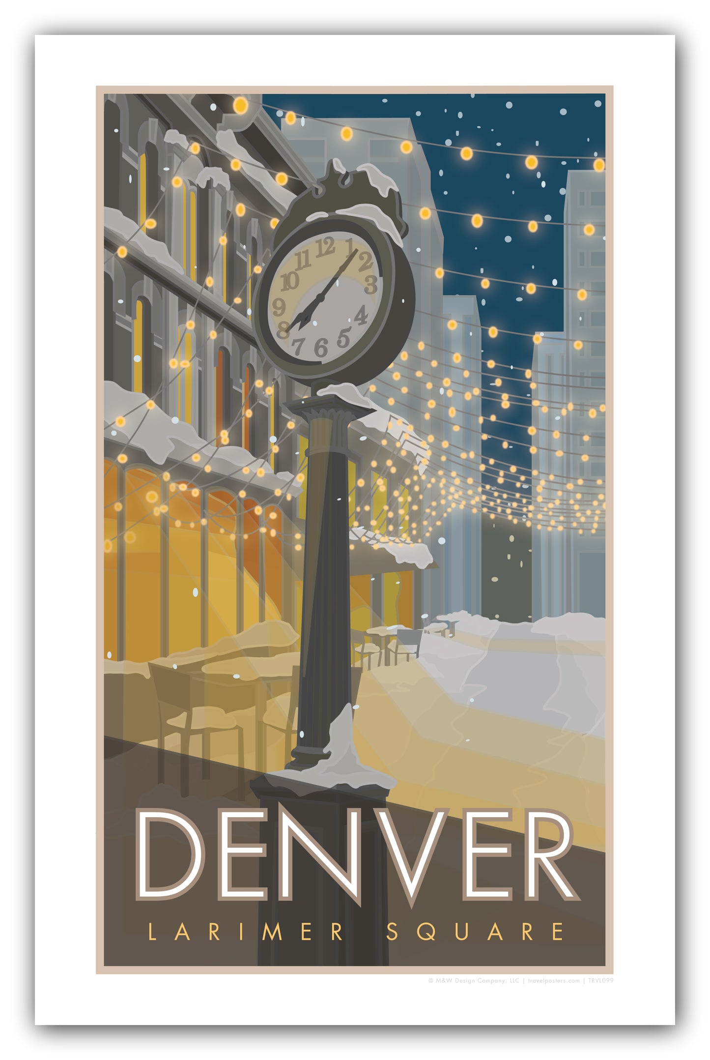 Denver, Larimer Square, Colorado - Poster