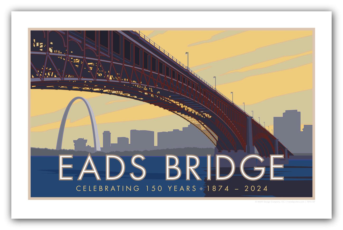 Eads Bridge, St. Louis, Missouri - Poster