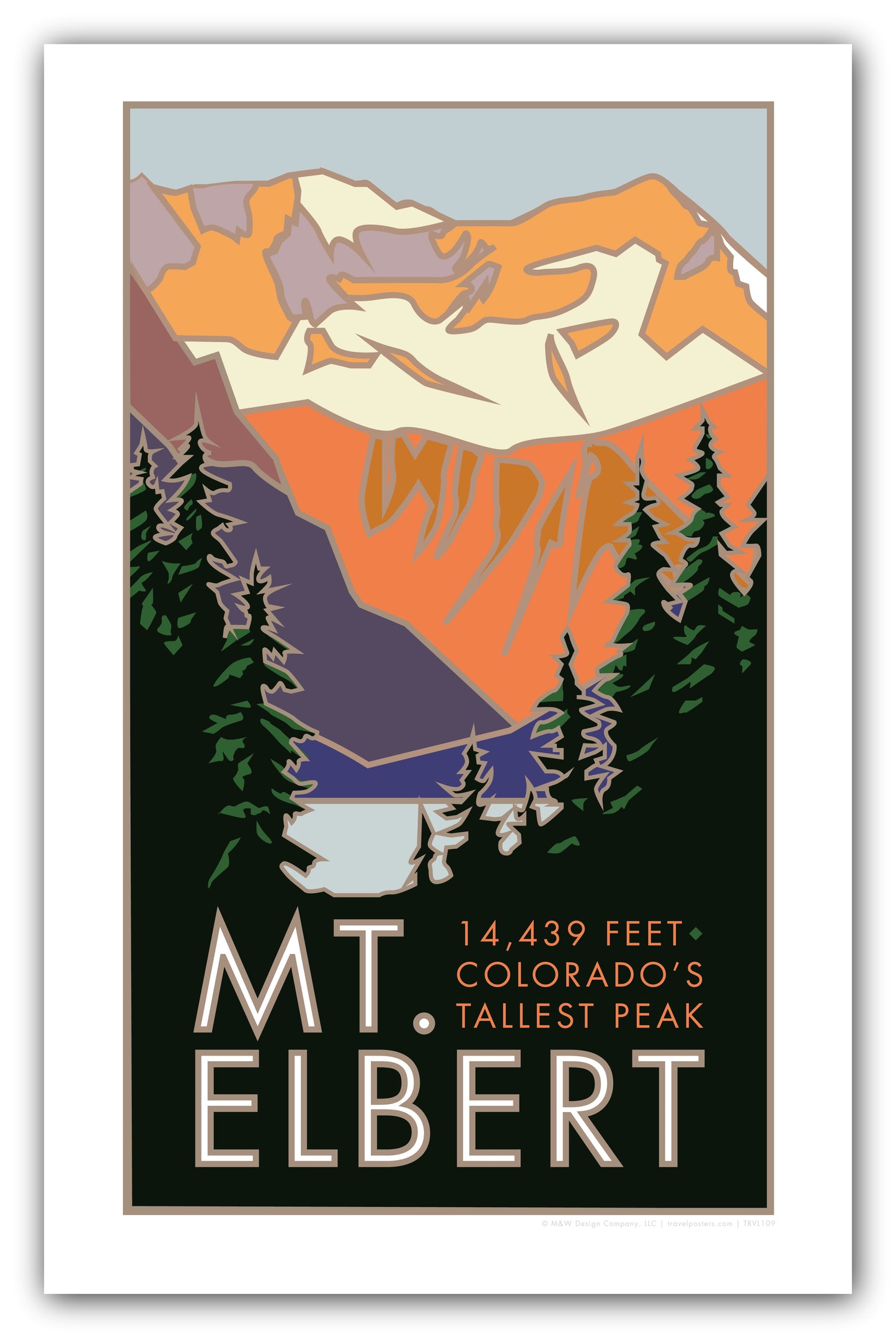 Mt. Elbert, Colorado - Colorado 14er - Poster