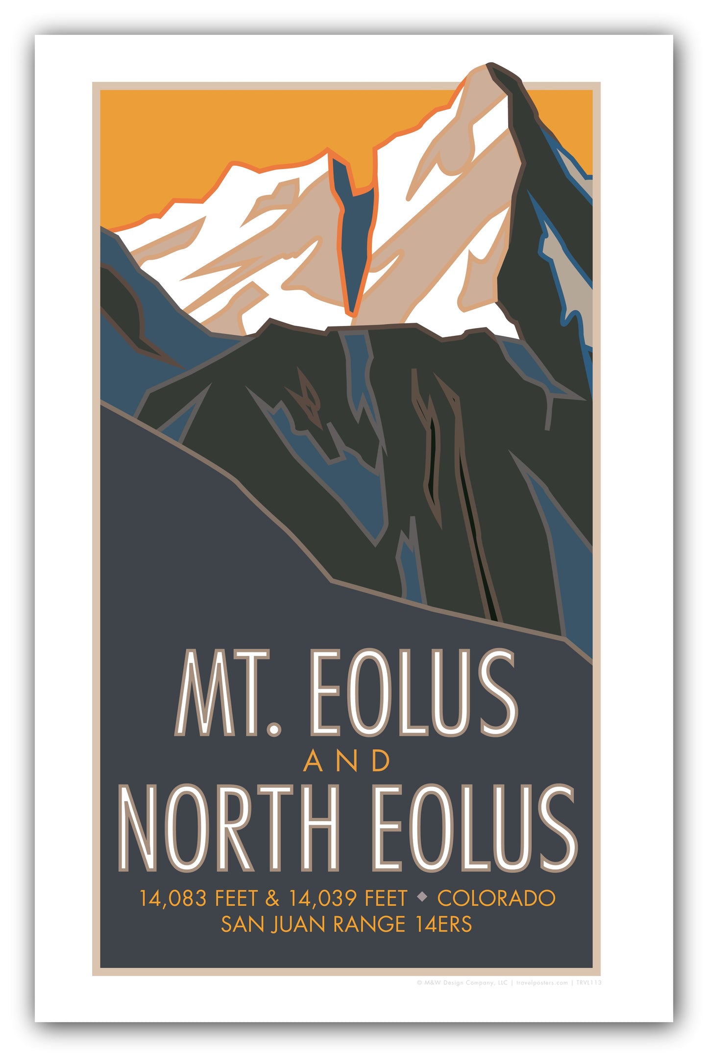 Mt. Eolus, Colorado - Colorado 14er - Poster