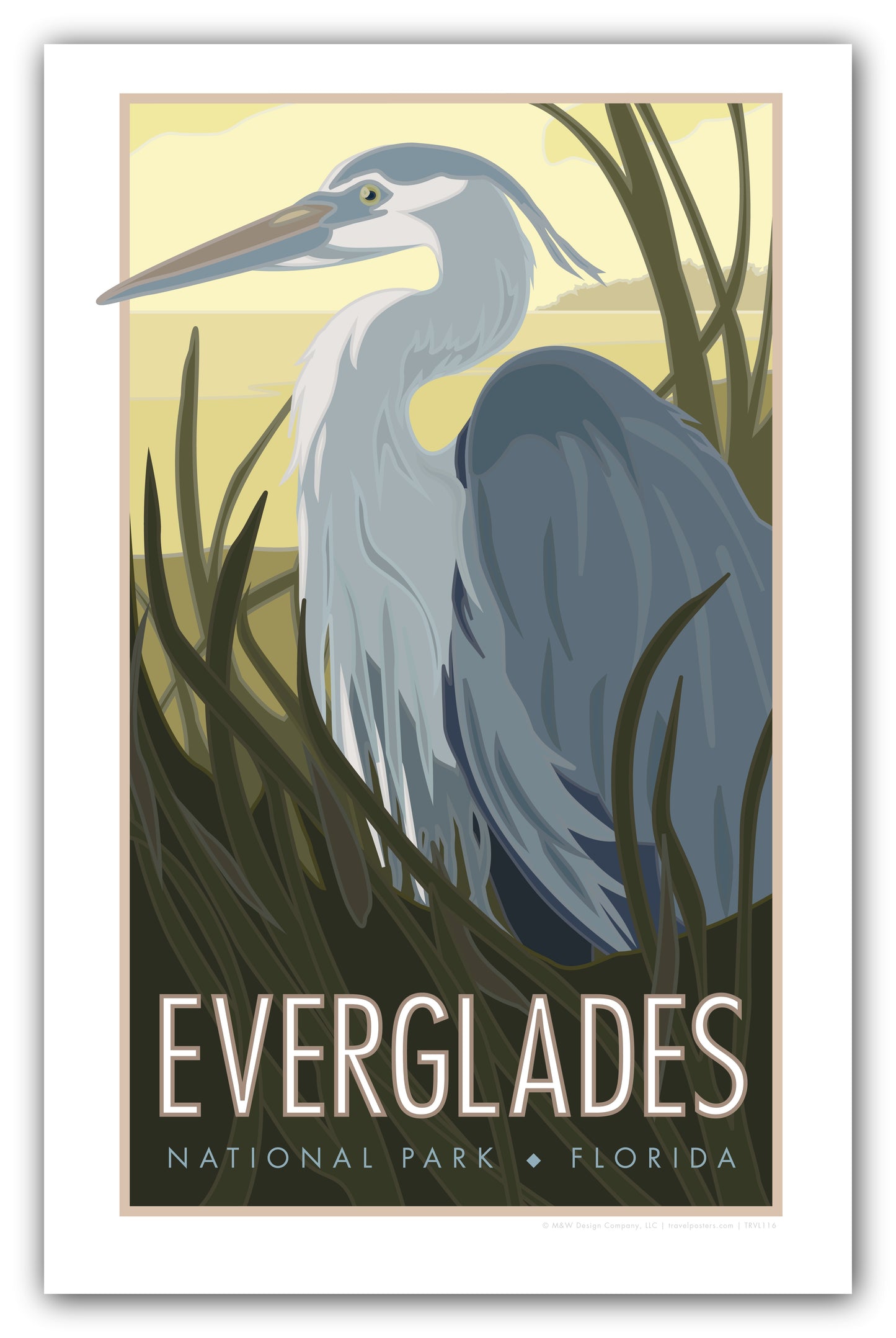 Everglades National Park, Heron View Poster