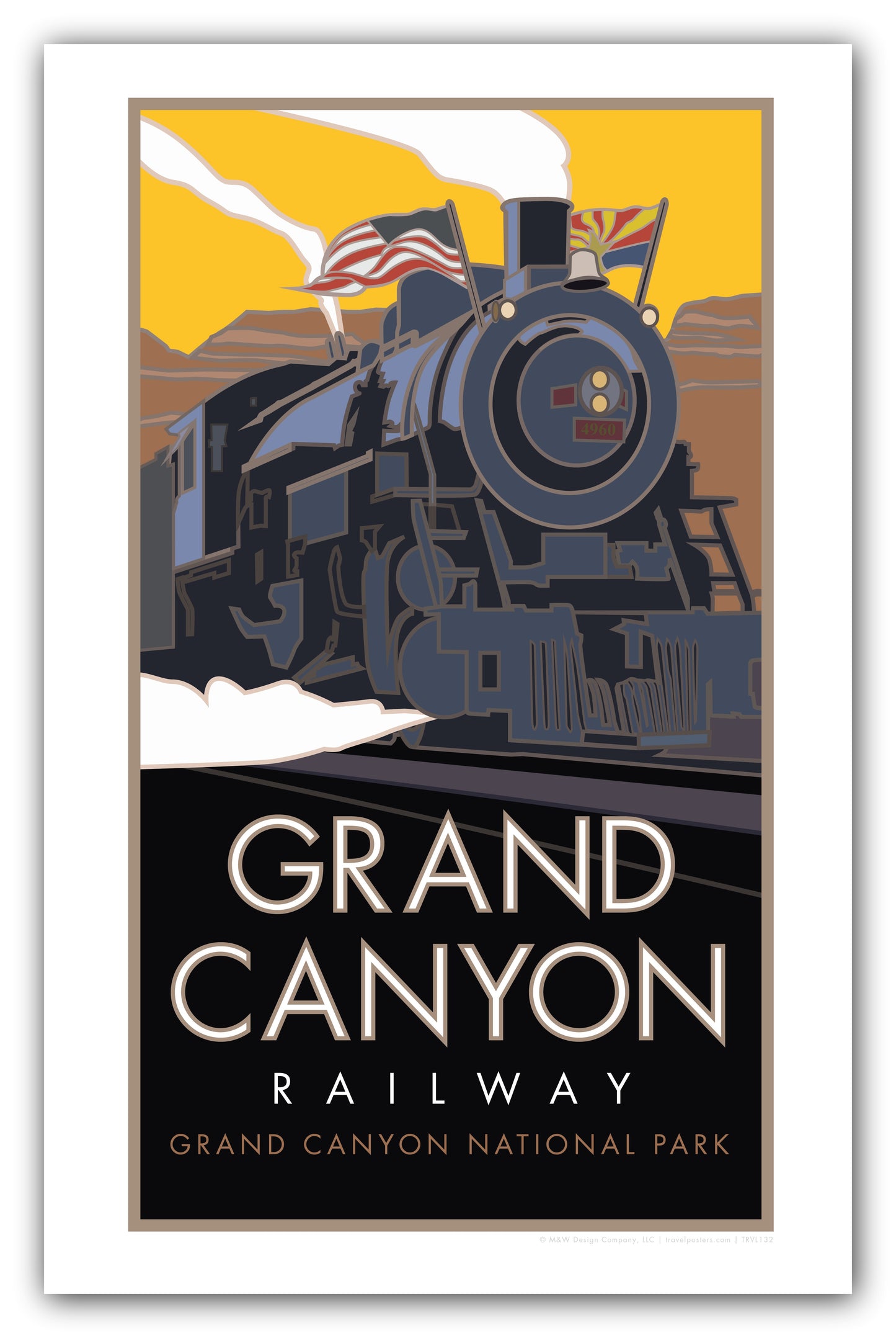 Grand Canyon Railway, Arizona - Poster