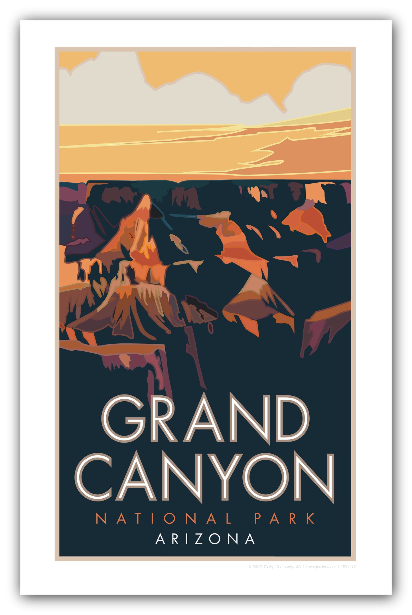 Grand Canyon (Sunset), Arizona -Poster