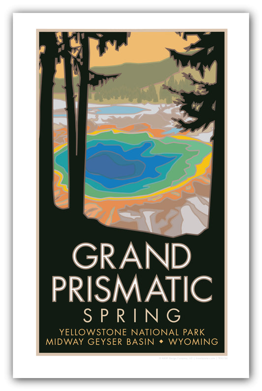 Grand Prismatic Spring, Yellowstone National Park, Wyoming - Poster